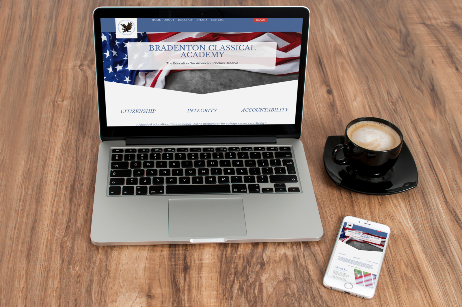 About page design — Sarasota web design agency portfolio